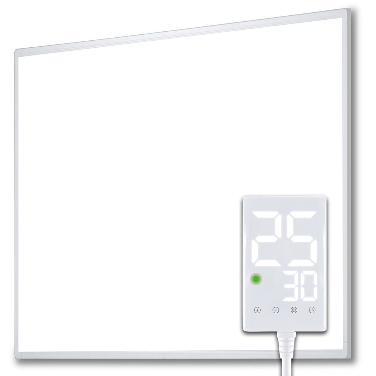 Heidenfeld Infrarotheizung 300-1200 W Elektroheizung HF-HP100-3 inkl. Thermostat - 10 J. Garantie, Fenster-Auf Erkennung - Infrarot Wandheizung Elektro Heizkörper