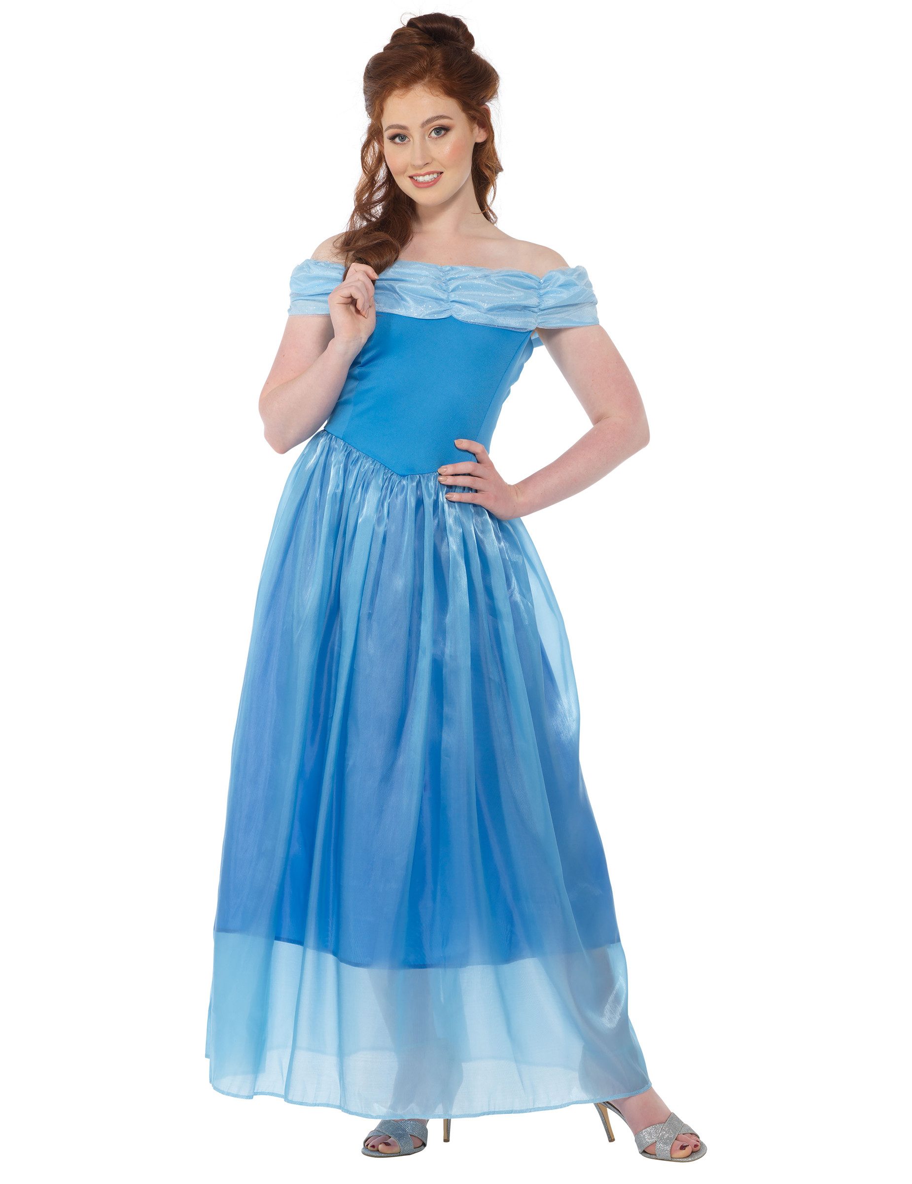 REDSUN Prinzessin-Kostüm Märchen-Prinzessin Damenkostüm hellblau