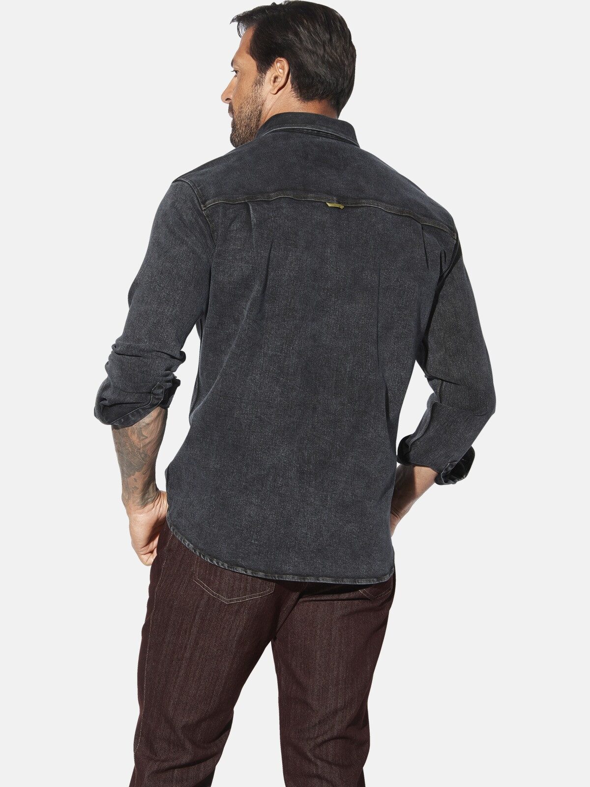 Jan Vanderstorm Langarmhemd OLAVIK mit Brusttasche günstig online kaufen