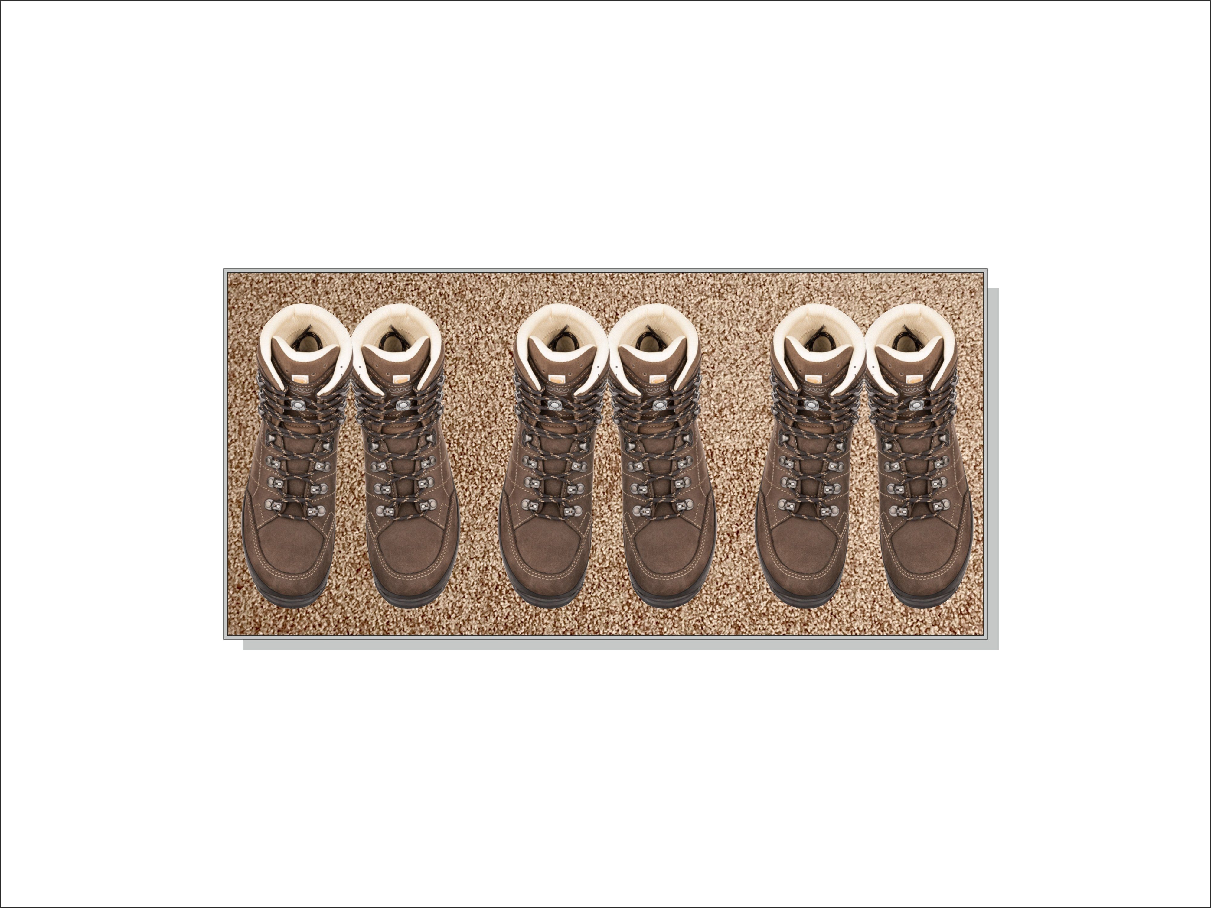 Keilbach Designprodukte Fußmatte perfetto 77 x 37 cm, rechteckig