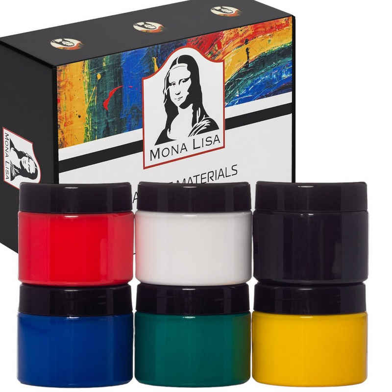 Monalisa Acrylfarbe Acrylfarben Set 6x125ml (750ml) Acrylic Paint Set - Grundfarben Set