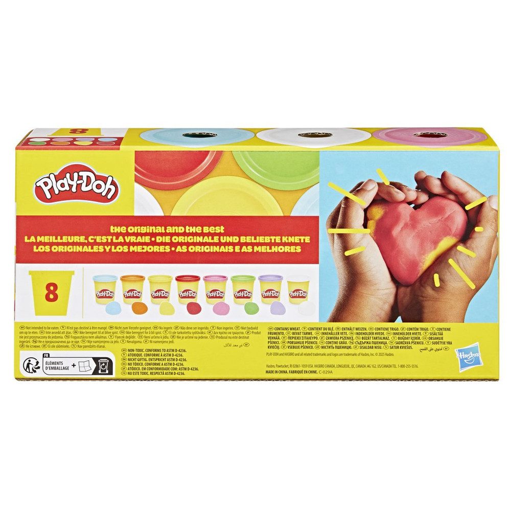 Hasbro Knete Play Doh - Regenbogen Farben - 8er Pack Knete