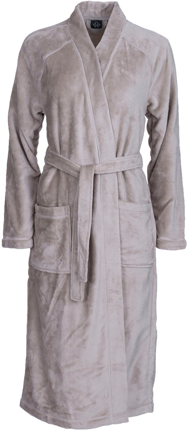 Wewo fashion Damenbademantel 5000, Langform, Wellsoft-Microfaser, Kimono-Kr günstig online kaufen