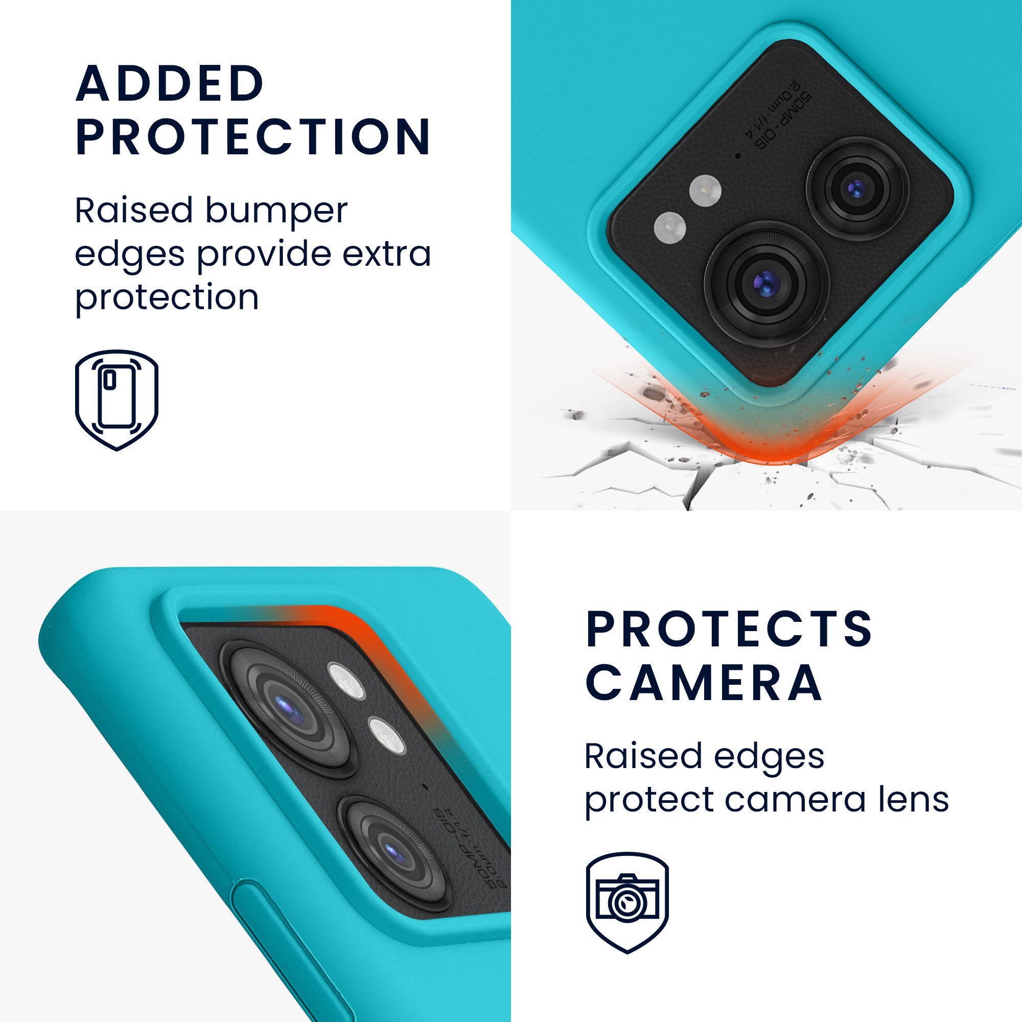 kwmobile Handyhülle Handyhülle für Motorola Edge 40 Hülle, Weiches Handy Silikon Case - Schutzhülle Cover