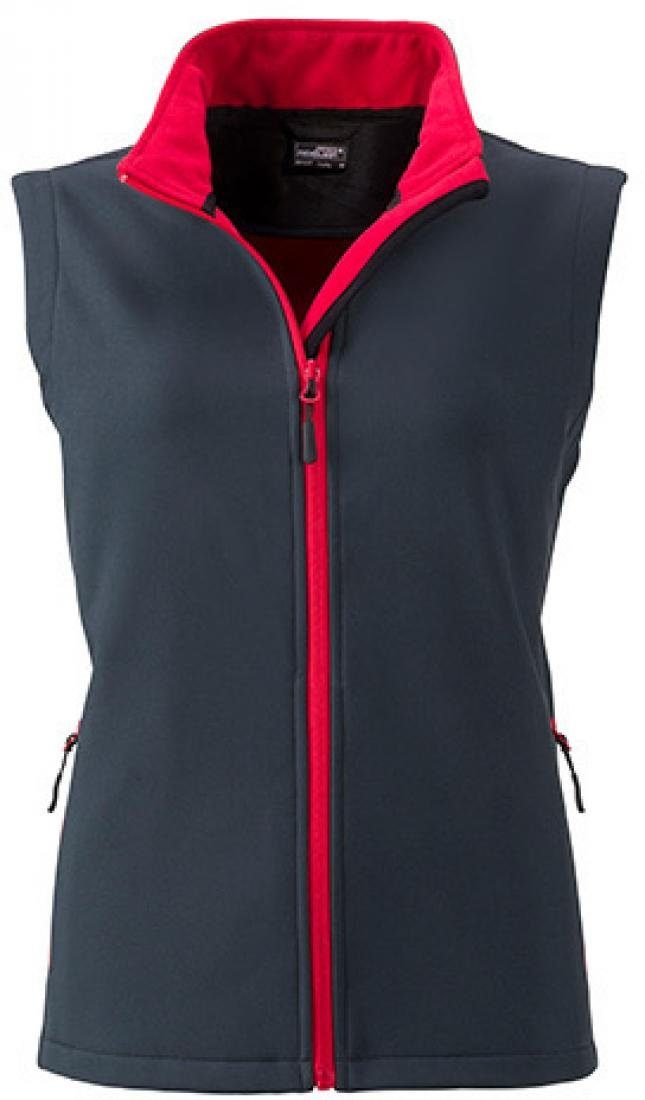 James & Nicholson Funktionsweste Damen Promo Softshell Vest / Wasserabweisend, winddicht