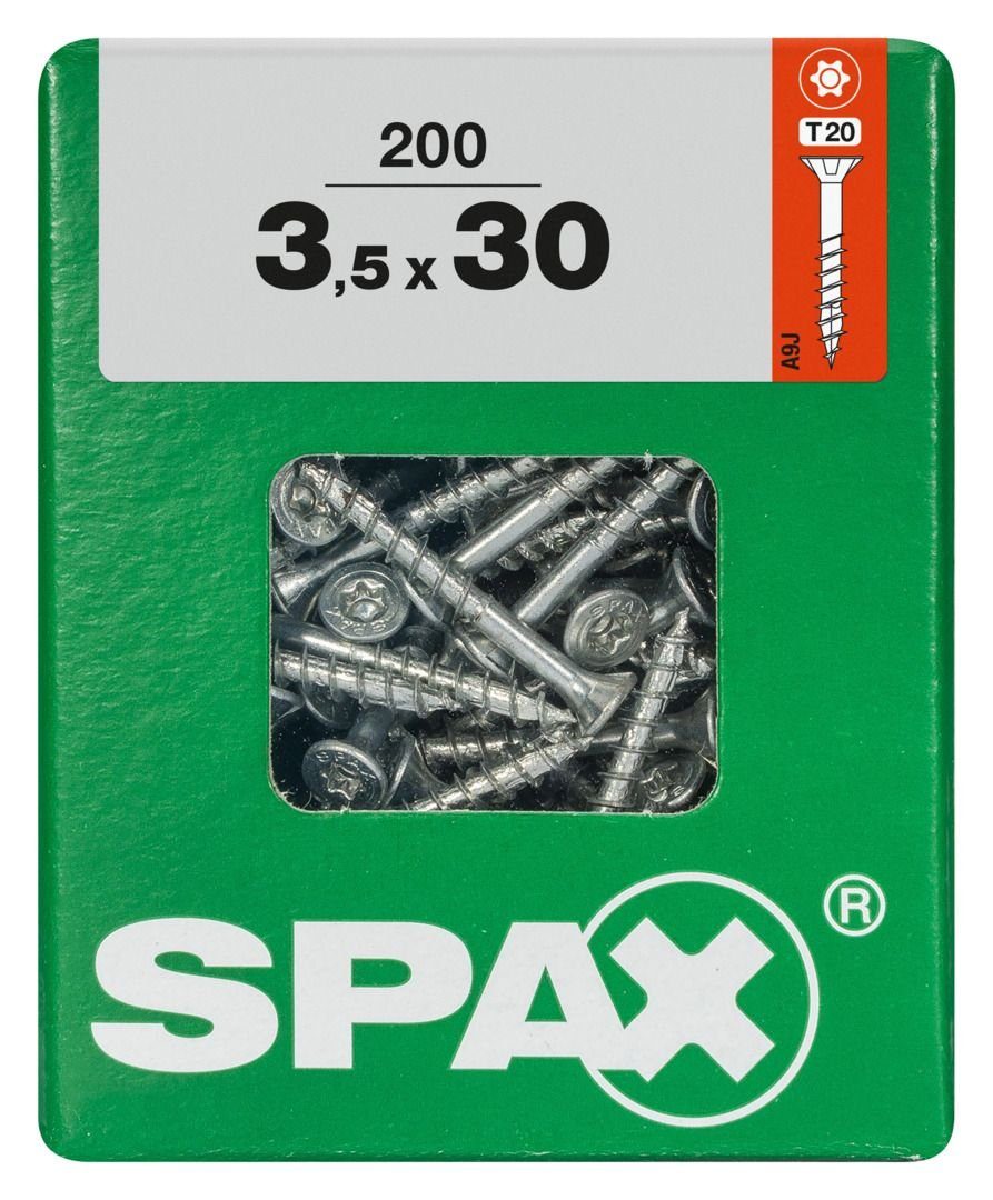 x 200 - TX Spax mm SPAX Holzbauschraube 3.5 30 Universalschrauben 20