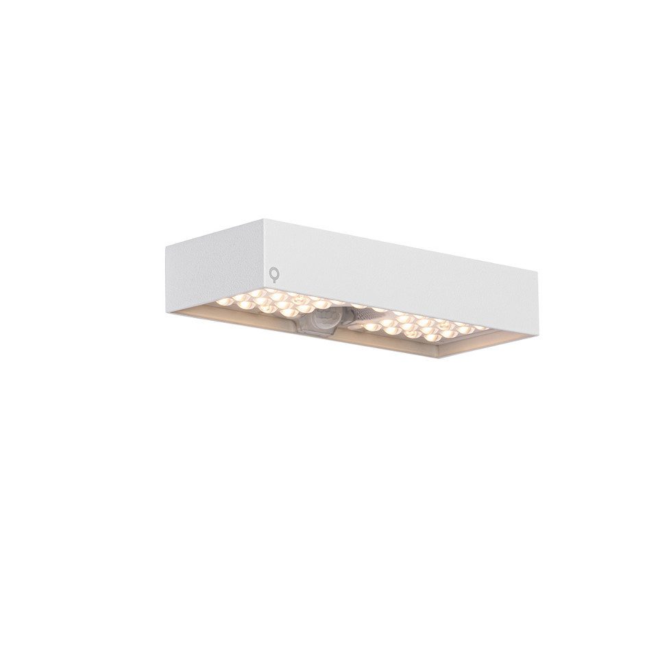 Qazqa LED Solarleuchte Kayo, Dimmbar, LED fest integriert, Extra-Warmweiß, QAZQA Solar­leuchte, integrated, Weiß, Kunststoff, Modern