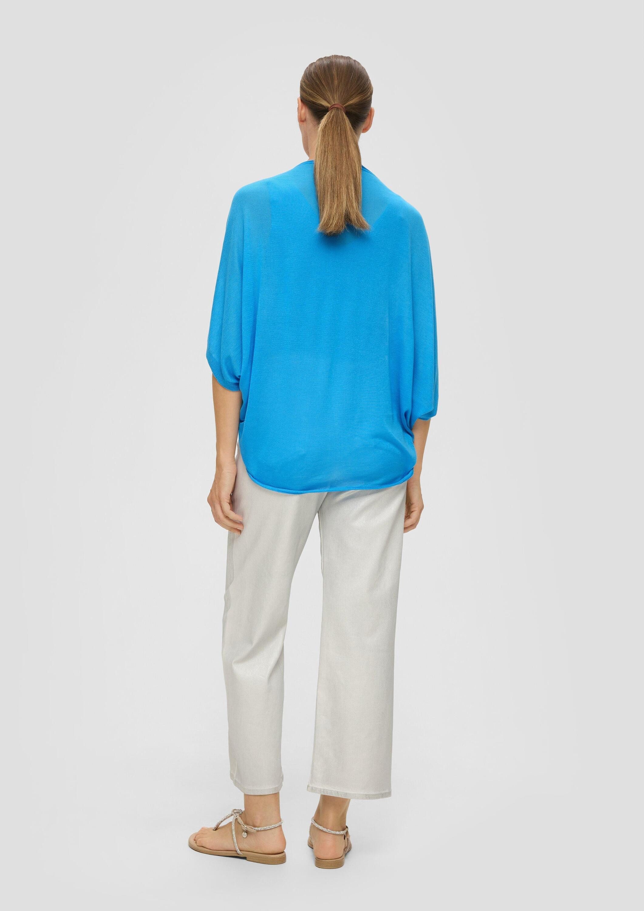 s.Oliver Poncho Tuch Weicher Strickponcho aus Lyocell