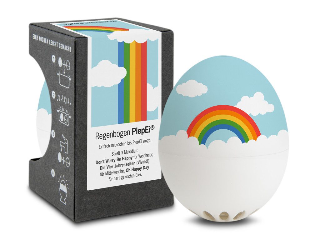 Brainstream Ersatzscherkopf Brainstream Regenbogen PiepEi drei Melodien für drei Härtegrade
