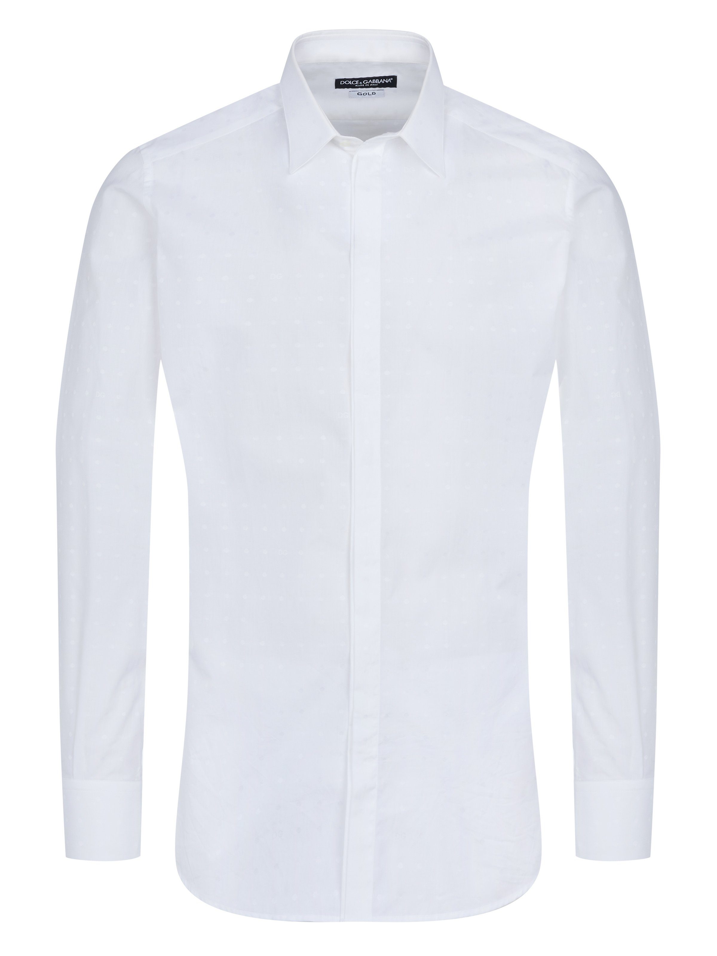 DOLCE & GABBANA Langarmhemd Dolce & Gabbana Hemd weiss