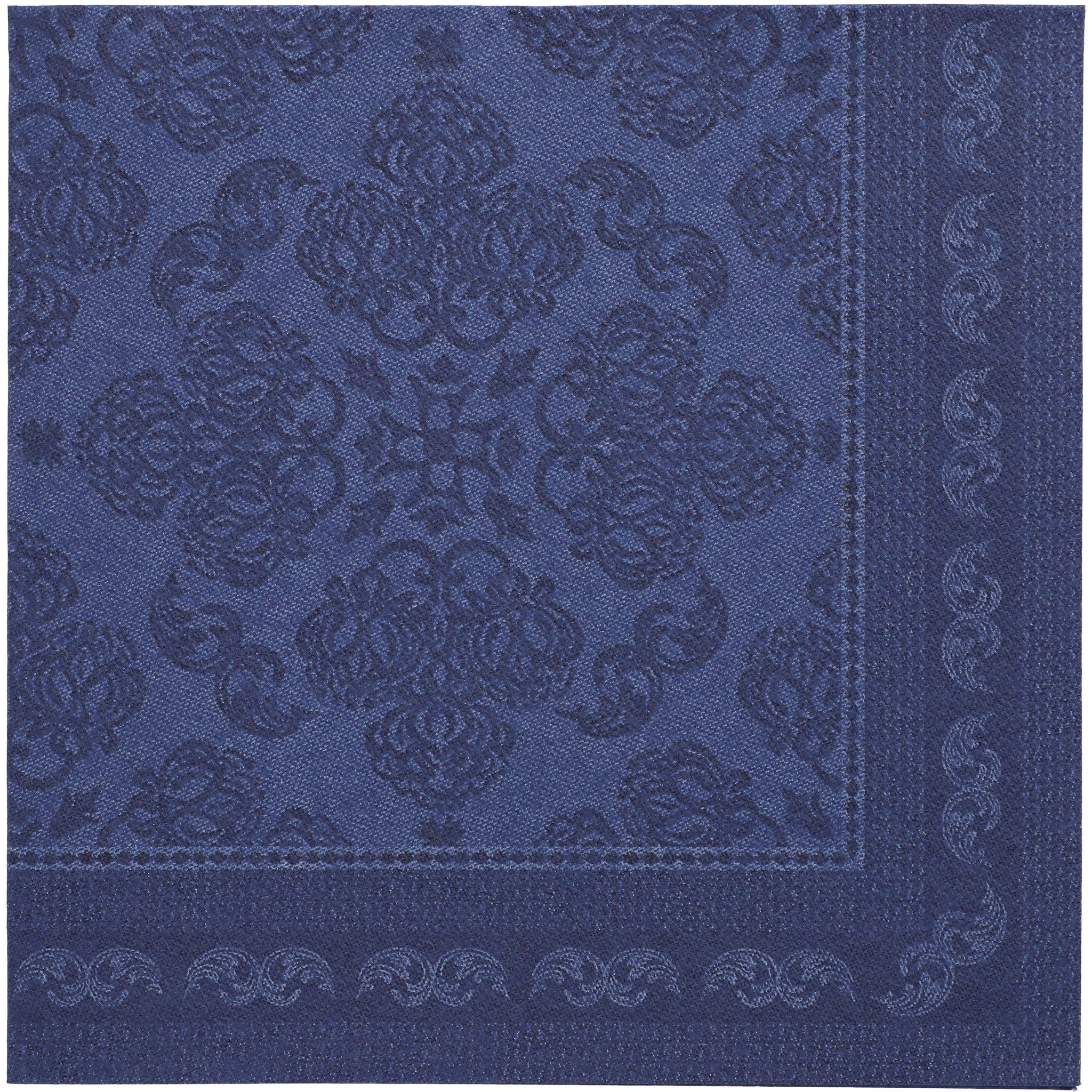 PAPSTAR Papierserviette, Servietten stoffähnlich 40x40cm Royal Collection 50 Stück Dunkelblau