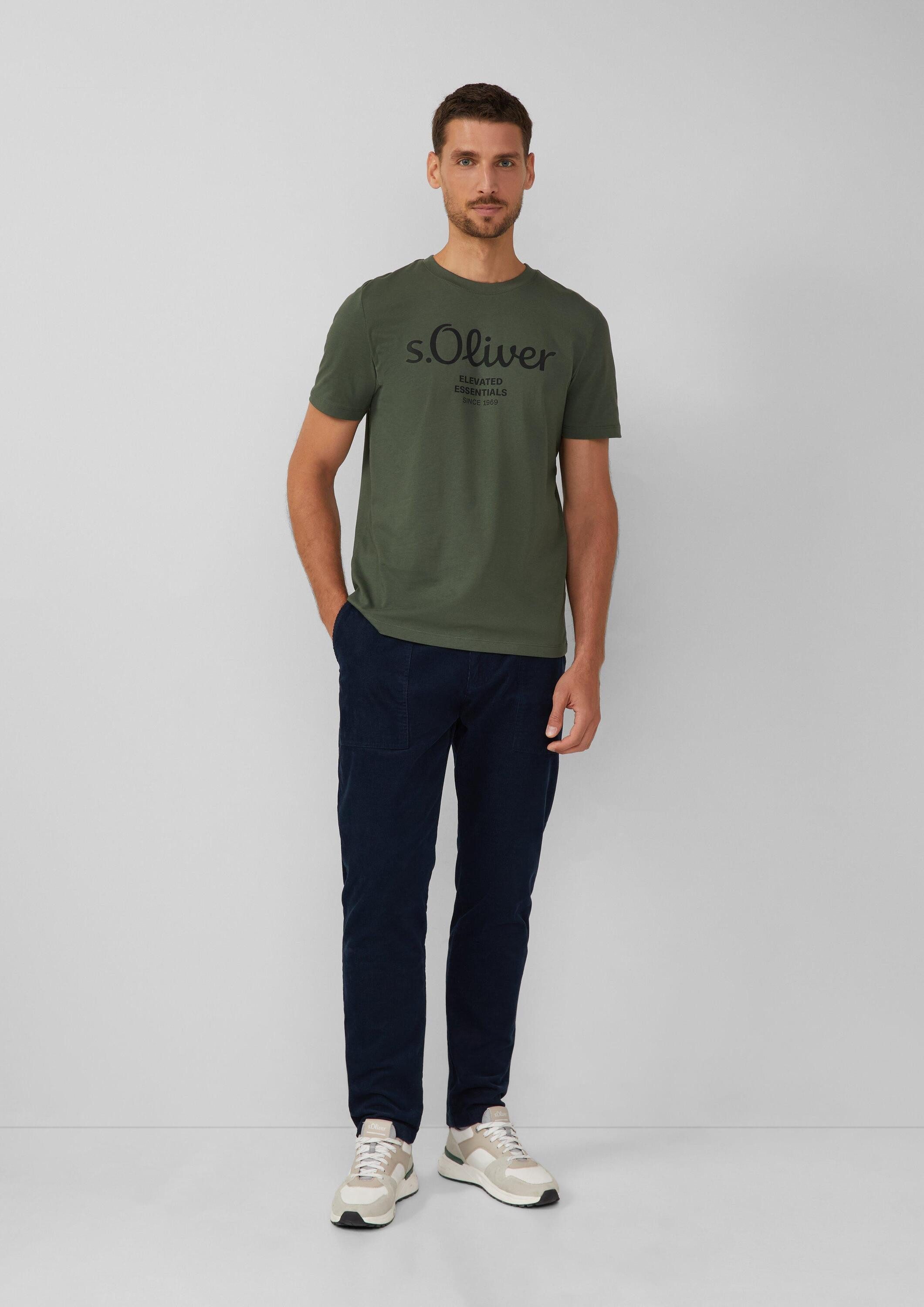 s.Oliver Kurzarmshirt T-Shirt 2er-Pack Jersey-T-Shirt mit Kurzarm und Rundhalsausschnitt