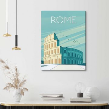 Posterlounge Leinwandbild Omar Escalante, Rom, Wohnzimmer Illustration