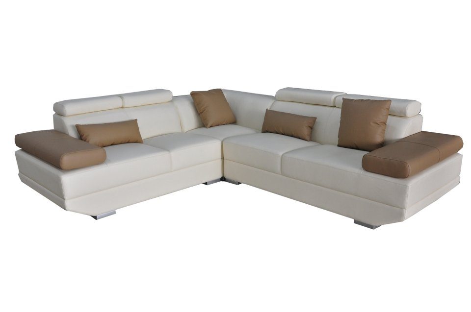 Modern Couch Ledersofa Eck Sofa Design Ecksofa, JVmoebel Wohnlandschaft L-Form