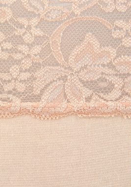 Vivance Panty (Packung, 3-St) aus elastischer Baumwolle mit floraler Spitze