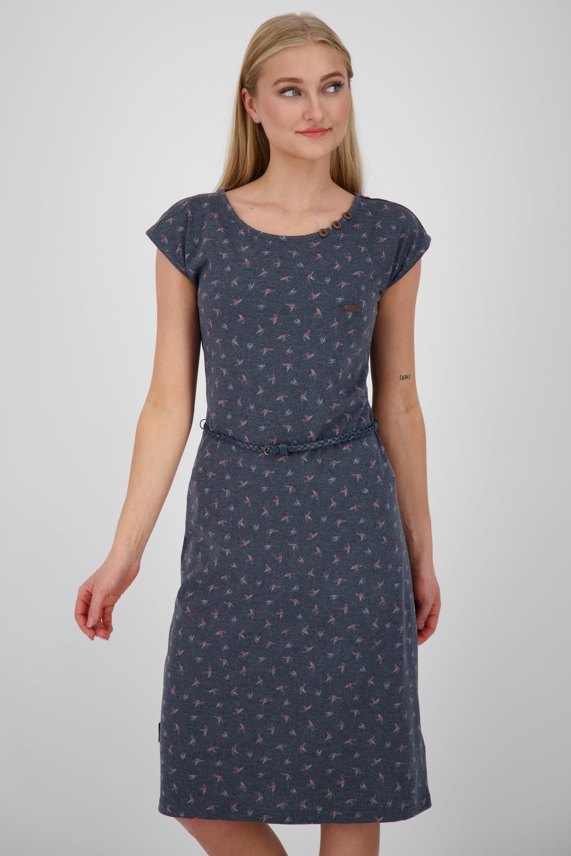 Kleid Dress marine Damen Sommerkleid, Jerseykleid Kickin MelliAK & Alife