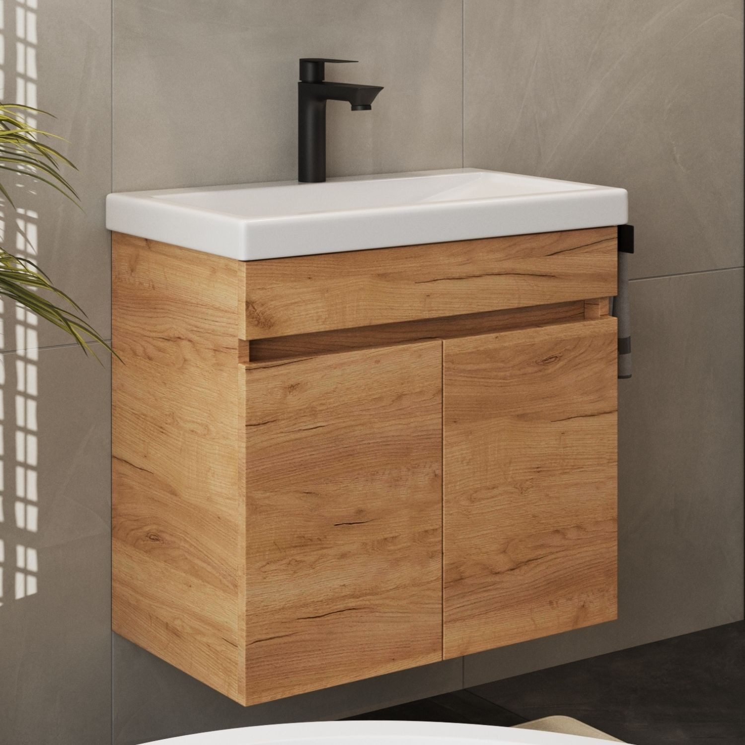 Planetmöbel Waschtisch-Set Waschtischunterschrank 63cm