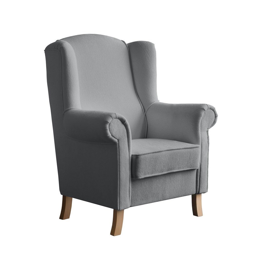 Beautysofa Ohrensessel LEONARDO Sessel Wohnzimmersessel, Fernsehsessel günstig online kaufen