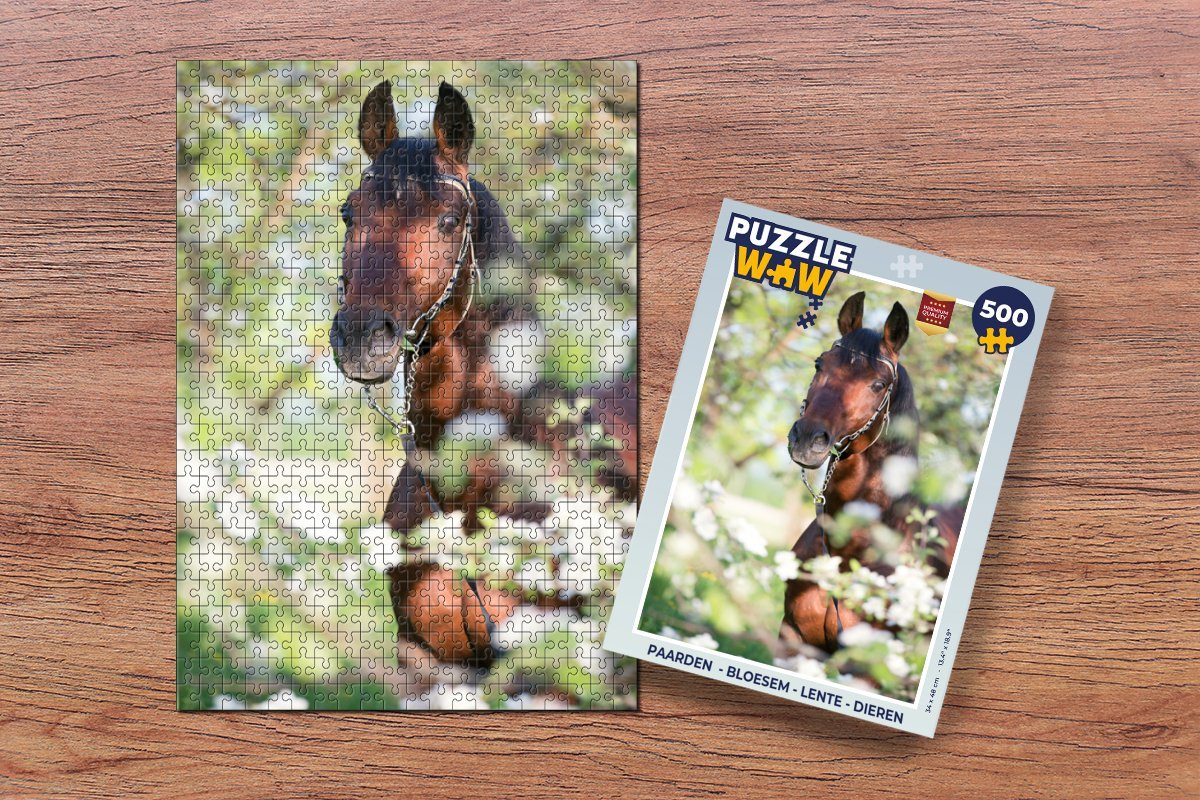MuchoWow Puzzle Pferde - Blüte - günstig online kaufen