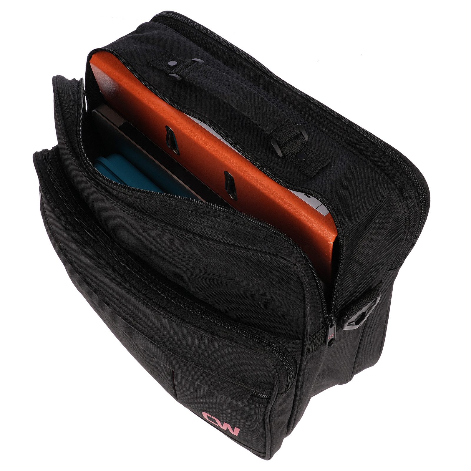 Christian Wippermann Umhängetasche Flugbegleiter Arbeitstasche Umhängetasche, Tasche Herrentasche im Querformat – Bild 5 von 5