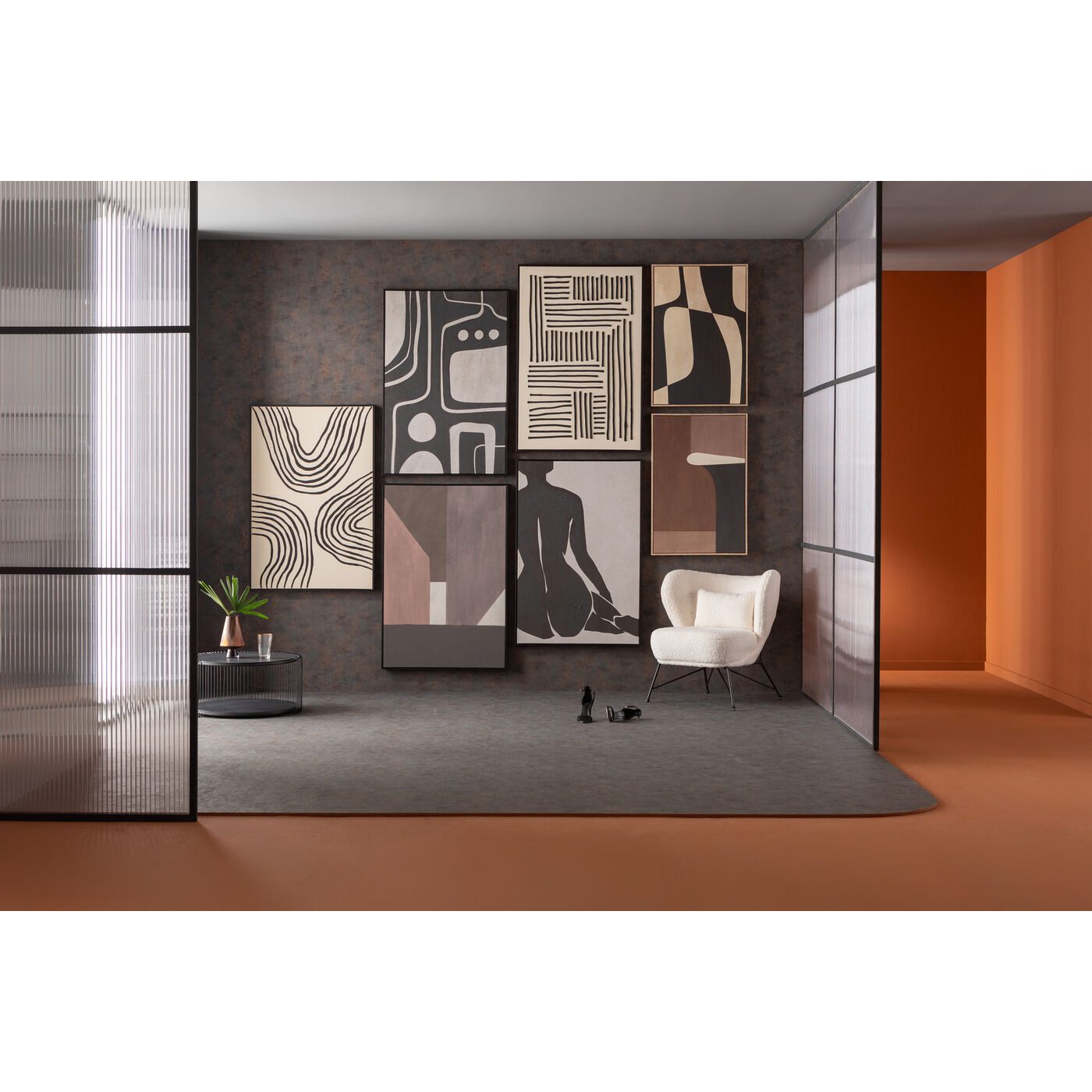 Kare Design Leinwandbild Nude Lady, Frau, handgemalte Details, 110x70 cm