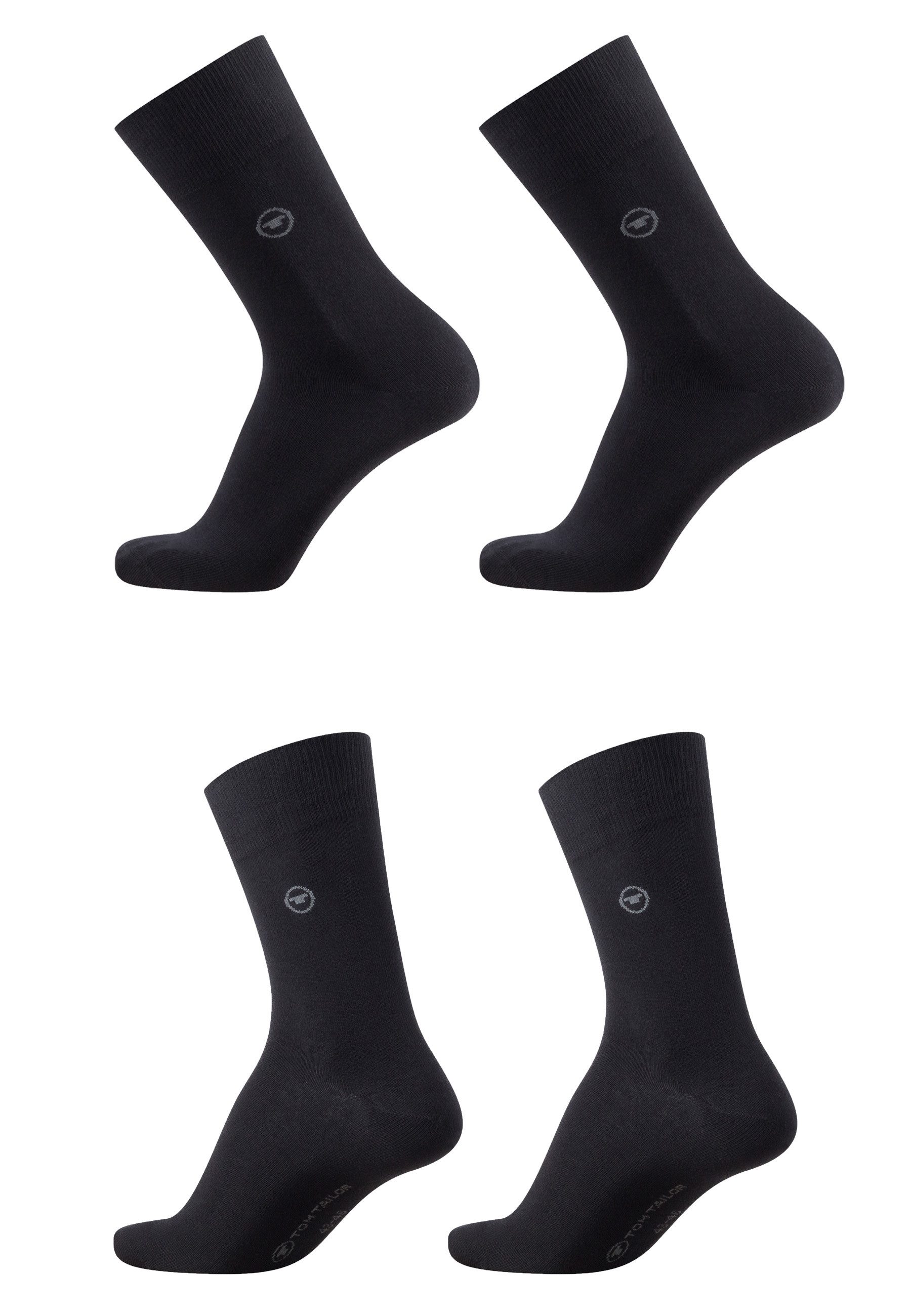 TOM TAILOR Socken Tom Tailor Herren Socken 4er Pack uni basic beige, anthra günstig online kaufen