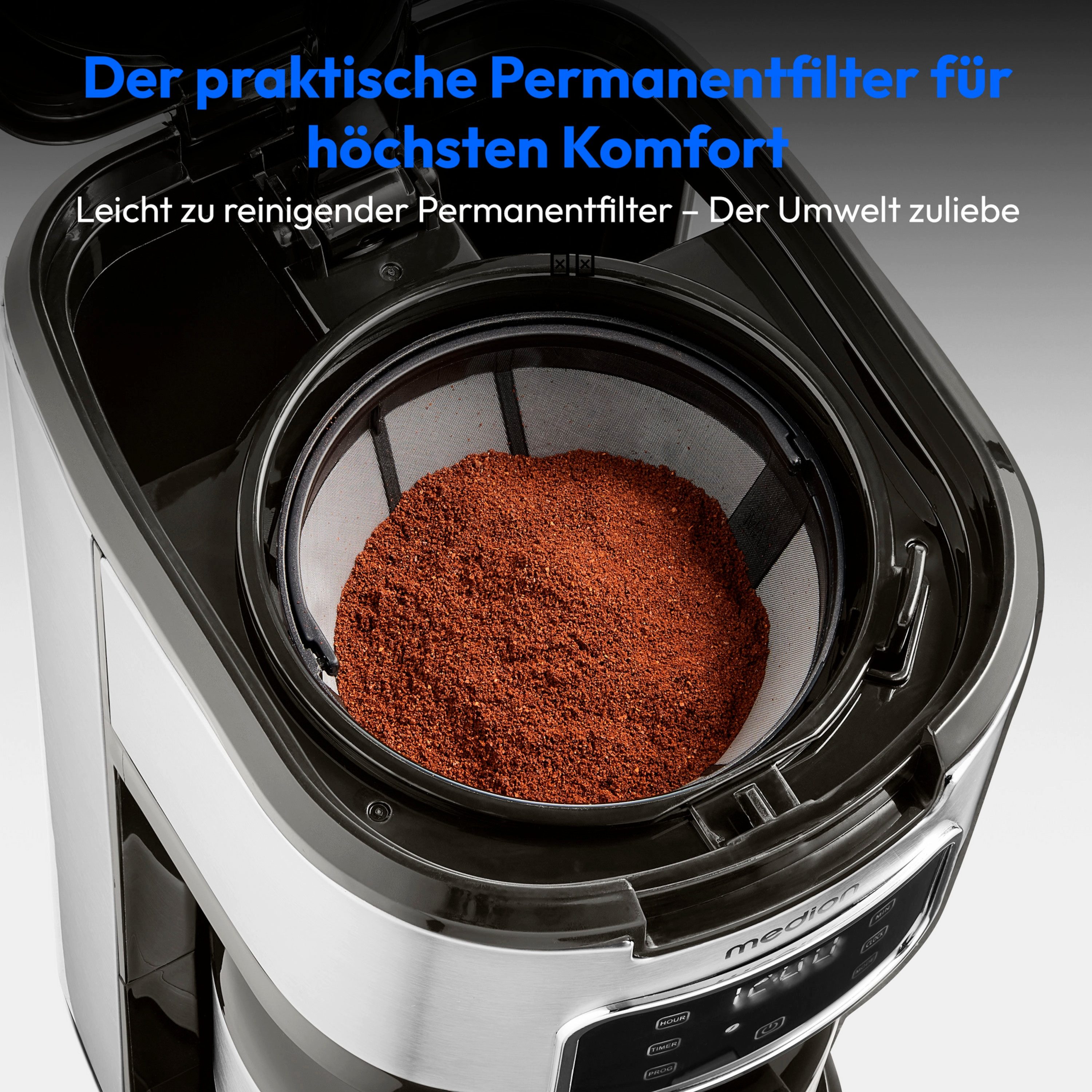 Medion® Toaster MEDION LIFE Kaffeemaschine mit Thermoskanne, 900 W – Bild 5 von 5