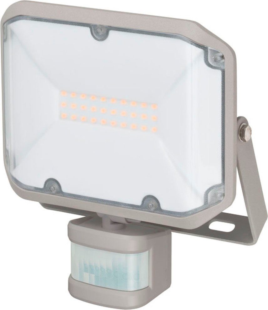 Brennenstuhl LED Außen-Wandleuchte Bewegungsmelder mit integriert, Bewegungsmelder, PIR 2050, AL und Warmweiß, fest LED