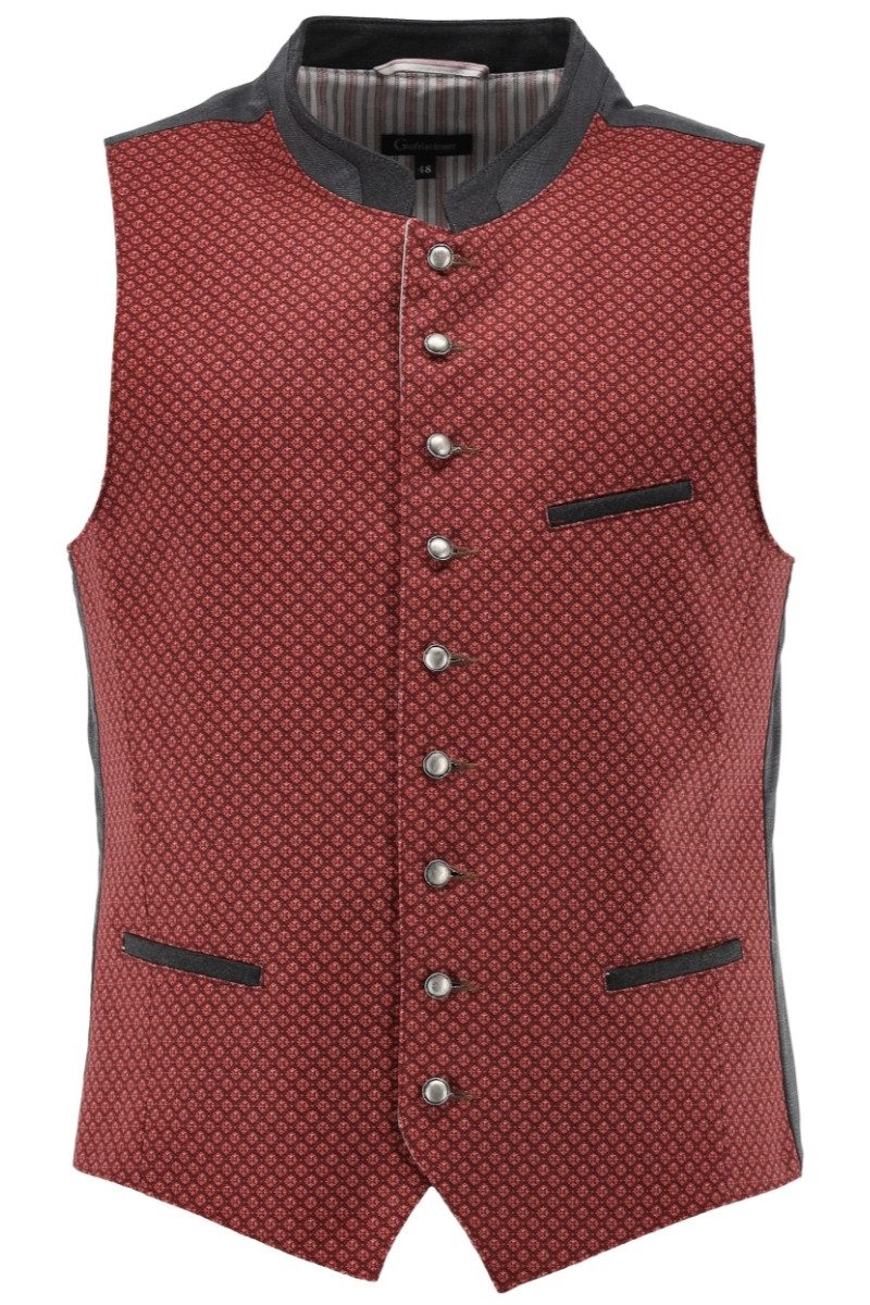 Orbis Textil GmbH & Co. KG Trachtenweste Trachtenweste - VIKTOR - weinrot