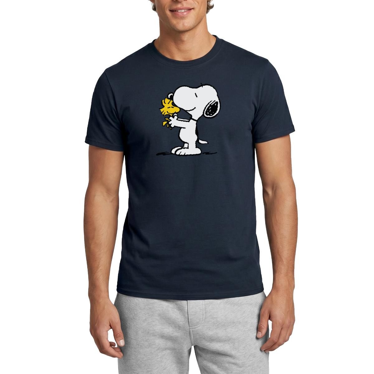Spreadshirt T-Shirt Peanuts Snoopy Und Woodstock Männer T-Shirt (1-tlg)