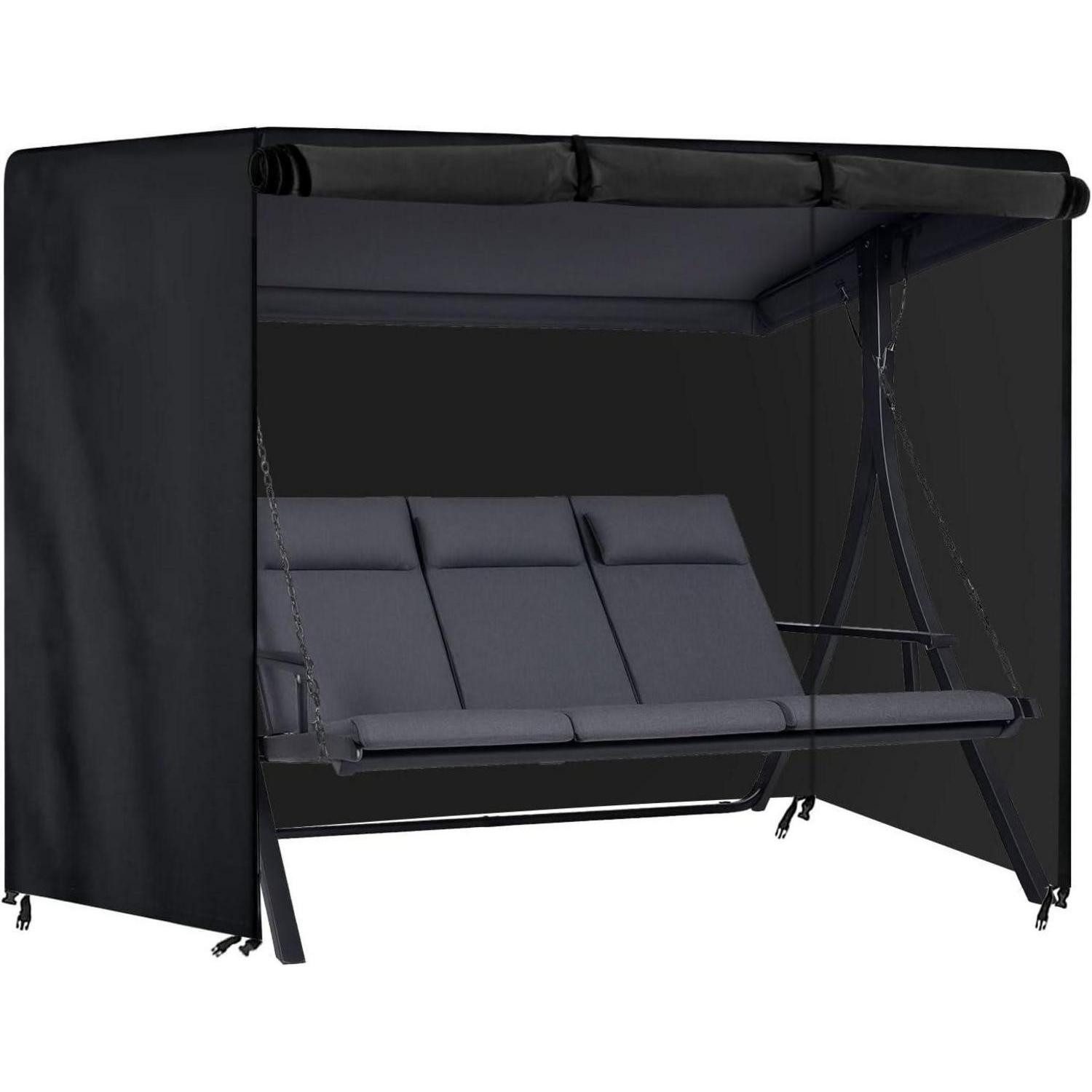 LuxusKollektion Gartenmöbel-Schutzhülle Hollywoodschaukel Abdeckung 3-4Sitzer 600D Oxford Wasserdicht
