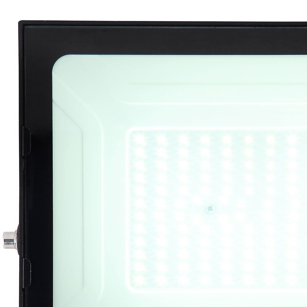 verbaut, Außenleuchte LED IP65 Alu Kaltweiß, 1x Glas 135W Tageslichtweiß, LED-Leuchtmittel schwarz etc-shop á Flutlichtstrahler, LED Druckguss fest inkl.