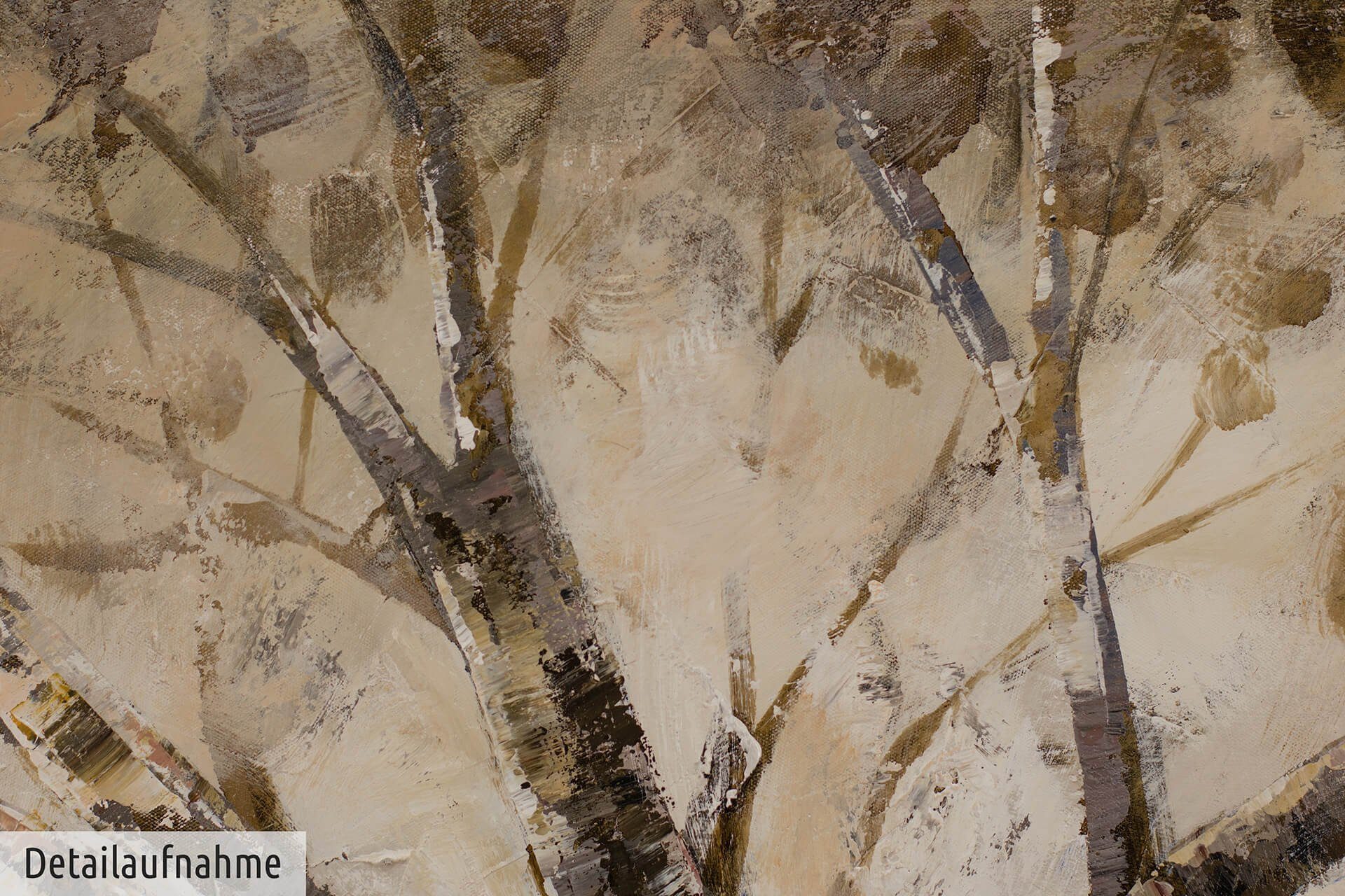 KUNSTLOFT Gemälde Der weise Baum 100% Wohnzimmer Wandbild Leinwandbild HANDGEMALT 120x60 cm