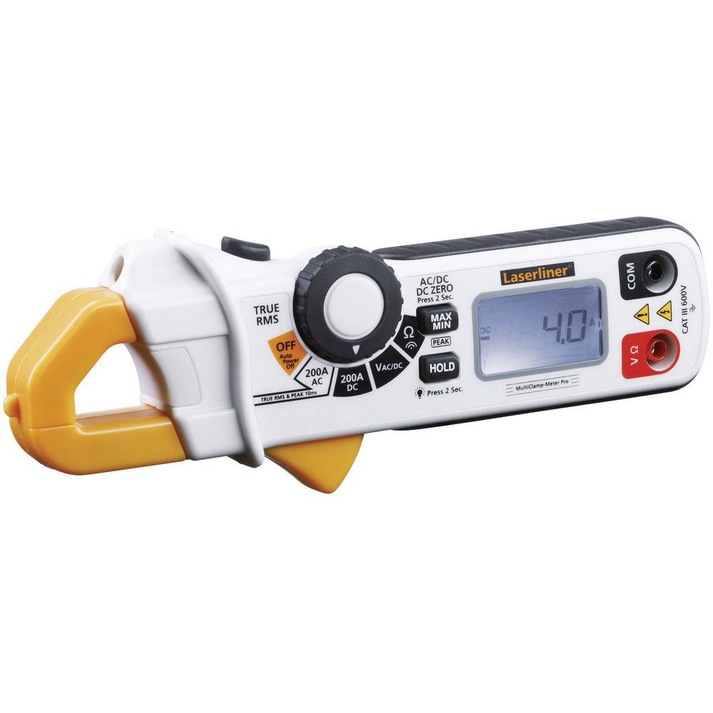 LASERLINER Тестер напряжения Laserliner MultiClamp-Meter Pro Stromzange digital CAT III 600 V Anz, (MultiClamp-Meter Pro)