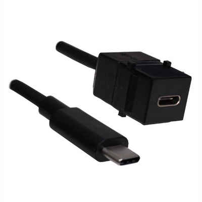 Bachmann »Keystone USB 3.1 Kupplung Typ C Buchse/Stecker« Netzwerk-Panel