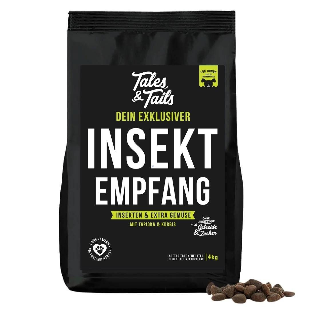 Tales & Tails InsektEmpfang Soft Trockenfutter, 4000g, Getreidefrei
