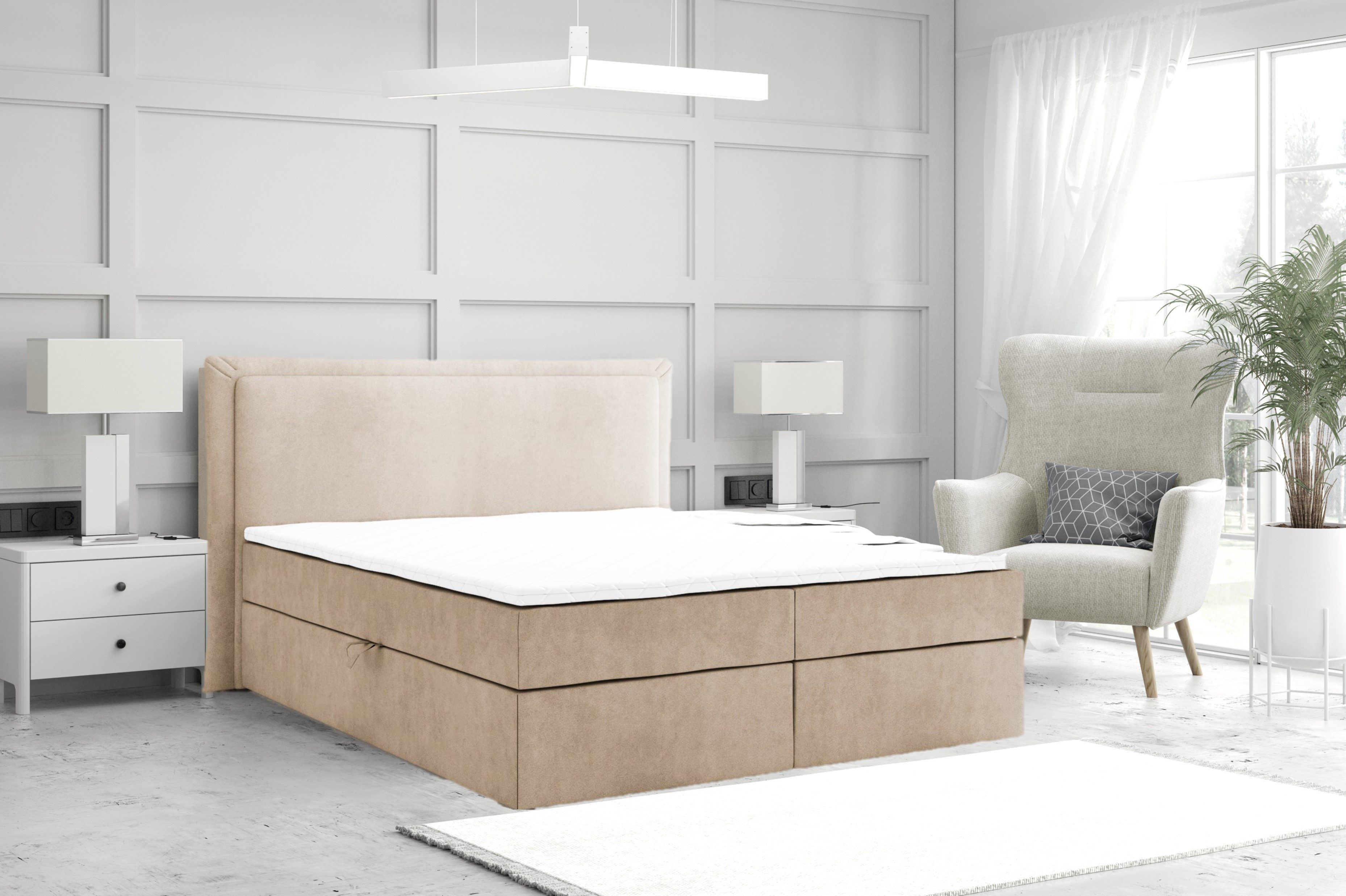 Labett Boxspringbett mit Bettkasten Matratze H3/H4 günstig online kaufen