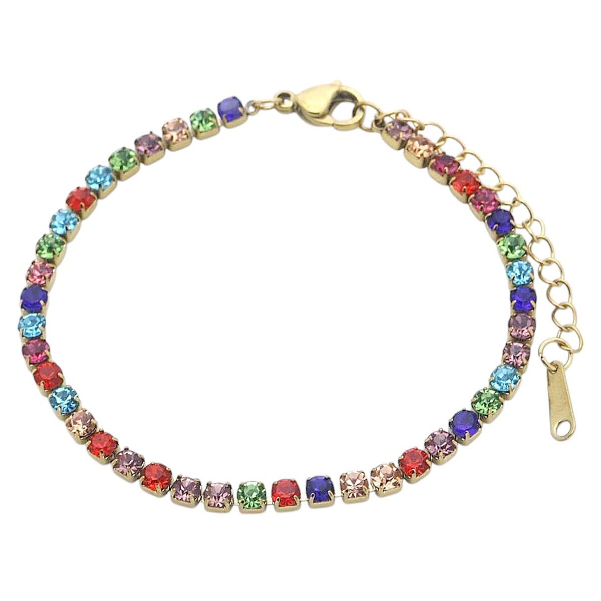 KARMA Tennisarmband Damen Kristall Armband verstellbar günstig online kaufen