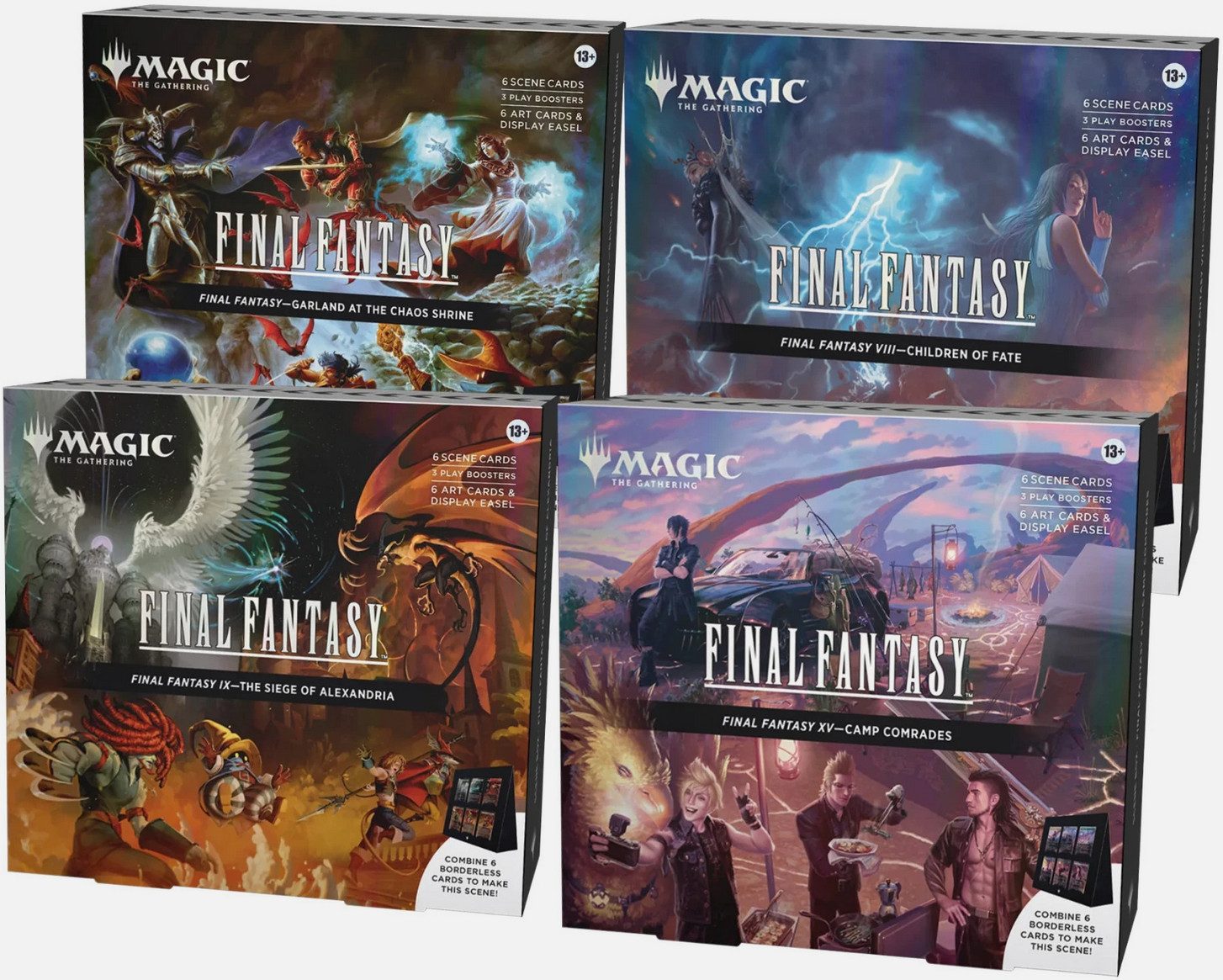 Magic the Gathering Sammelkarte Magic Final Fantasy Scene Box - Englisch - Bundle (alle 4 Szenenboxen)