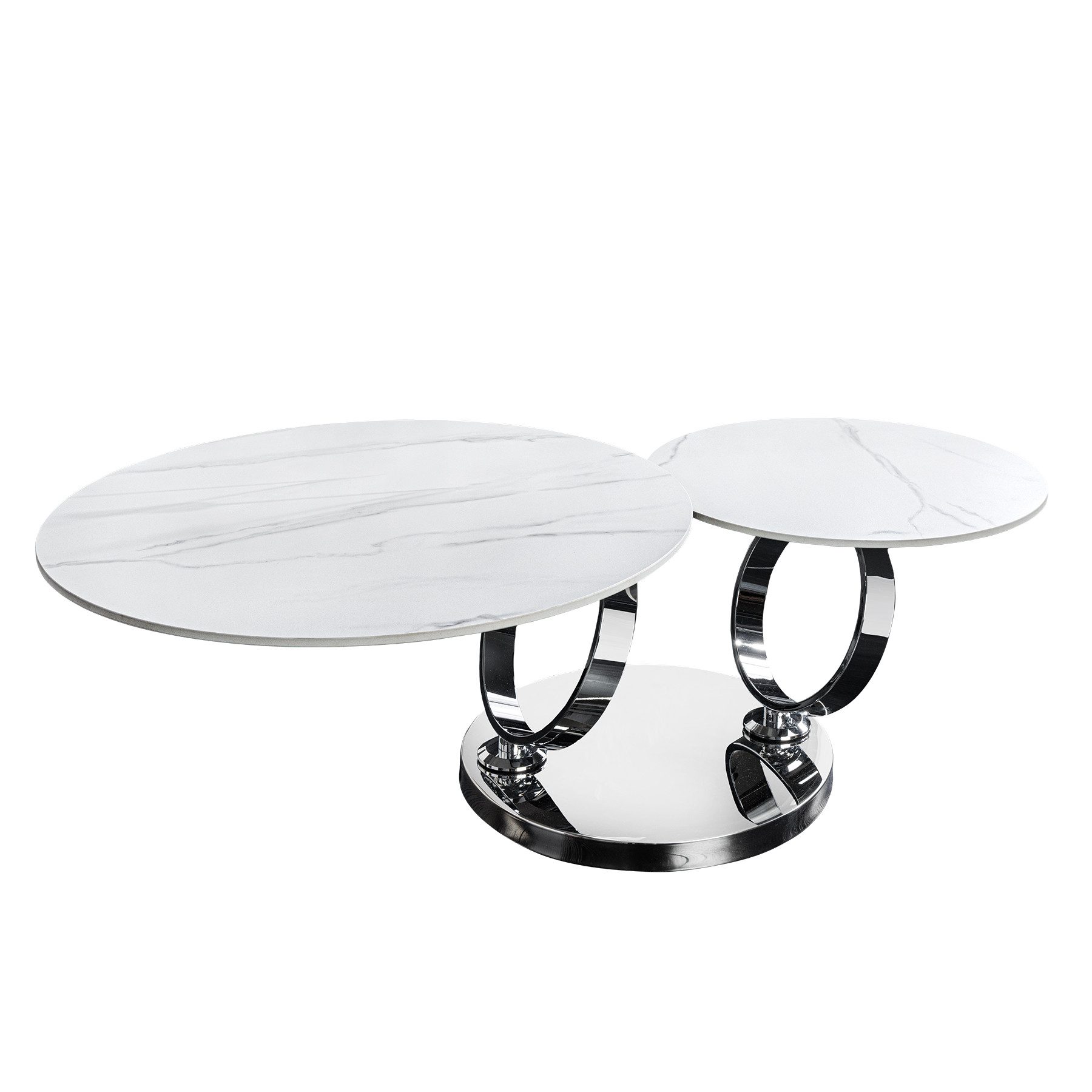 riess-ambiente Couchtisch DANCING RINGS weiß / günstig online kaufen
