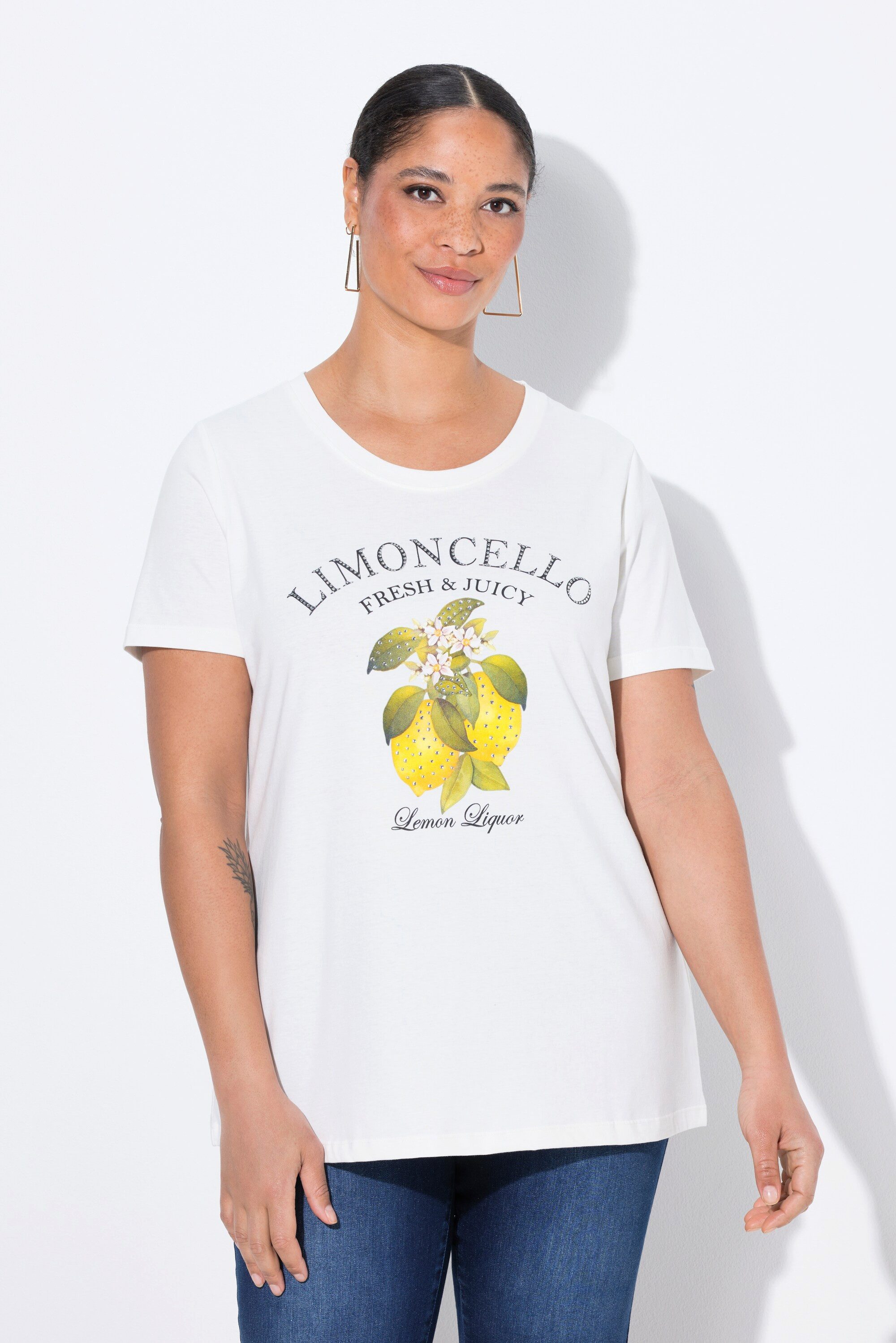 MIAMODA T-Shirt T-Shirt Zitronen-Motiv Halbarm günstig online kaufen