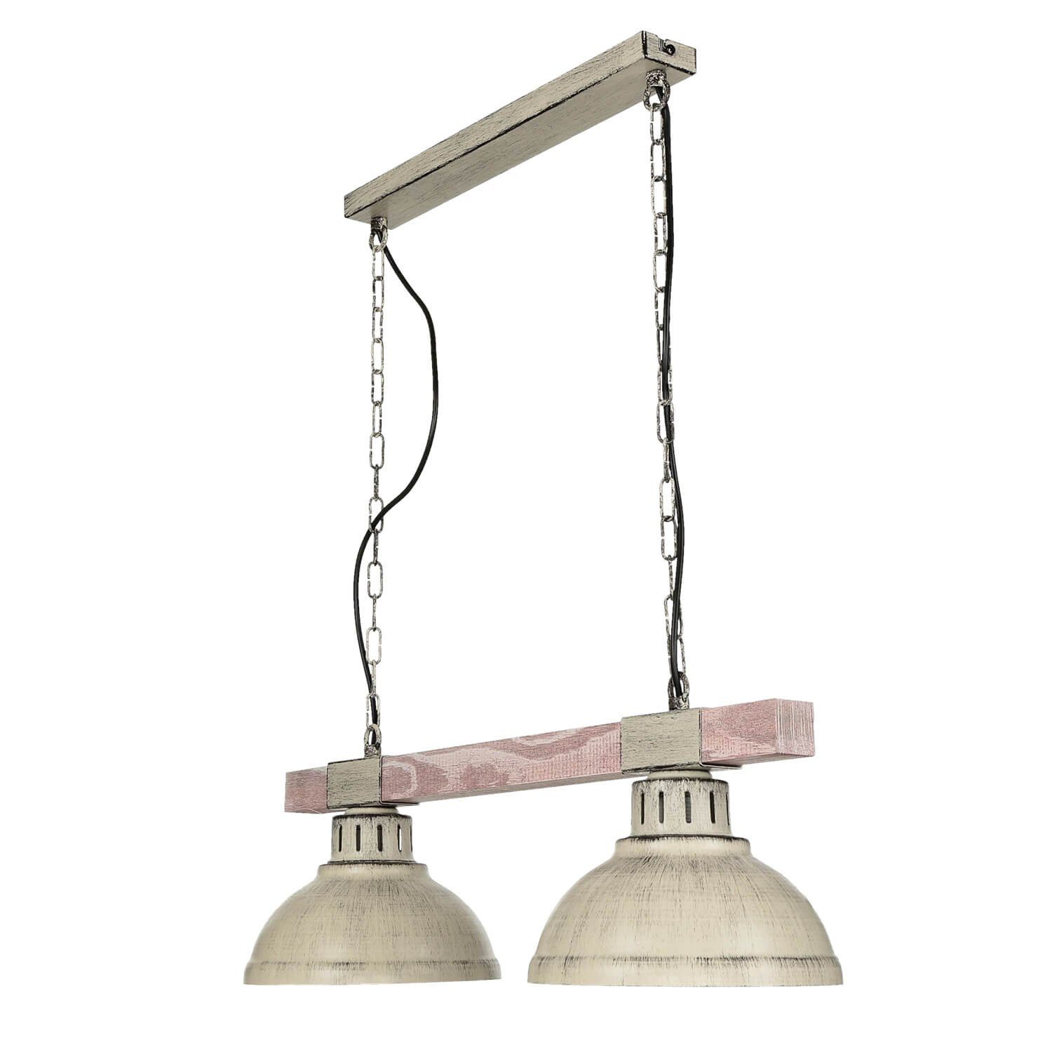 Licht-Erlebnisse Pendelleuchte HAKON, ohne Leuchtmittel, Hängelampe Vintage Shabby Küche Decke Lampe