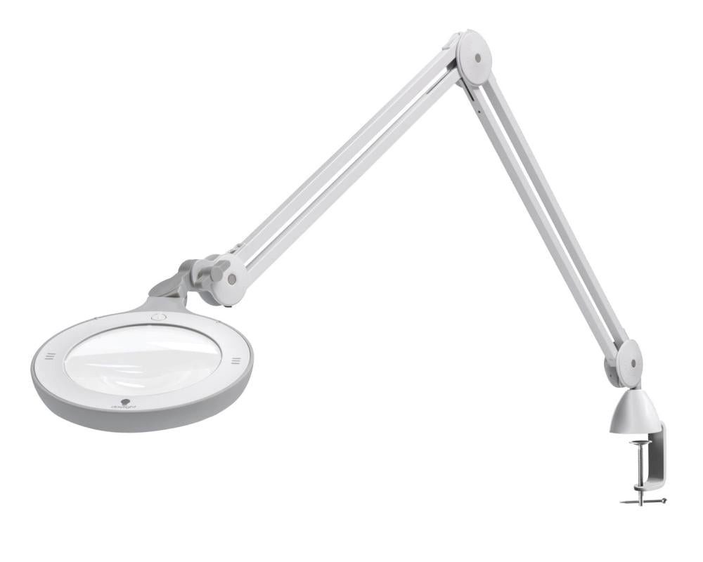 Daylight LED Arbeitsleuchte - Omega 5 Lupenleuchte mit 2 Glaslinsen 3D + 5D, dimmbar