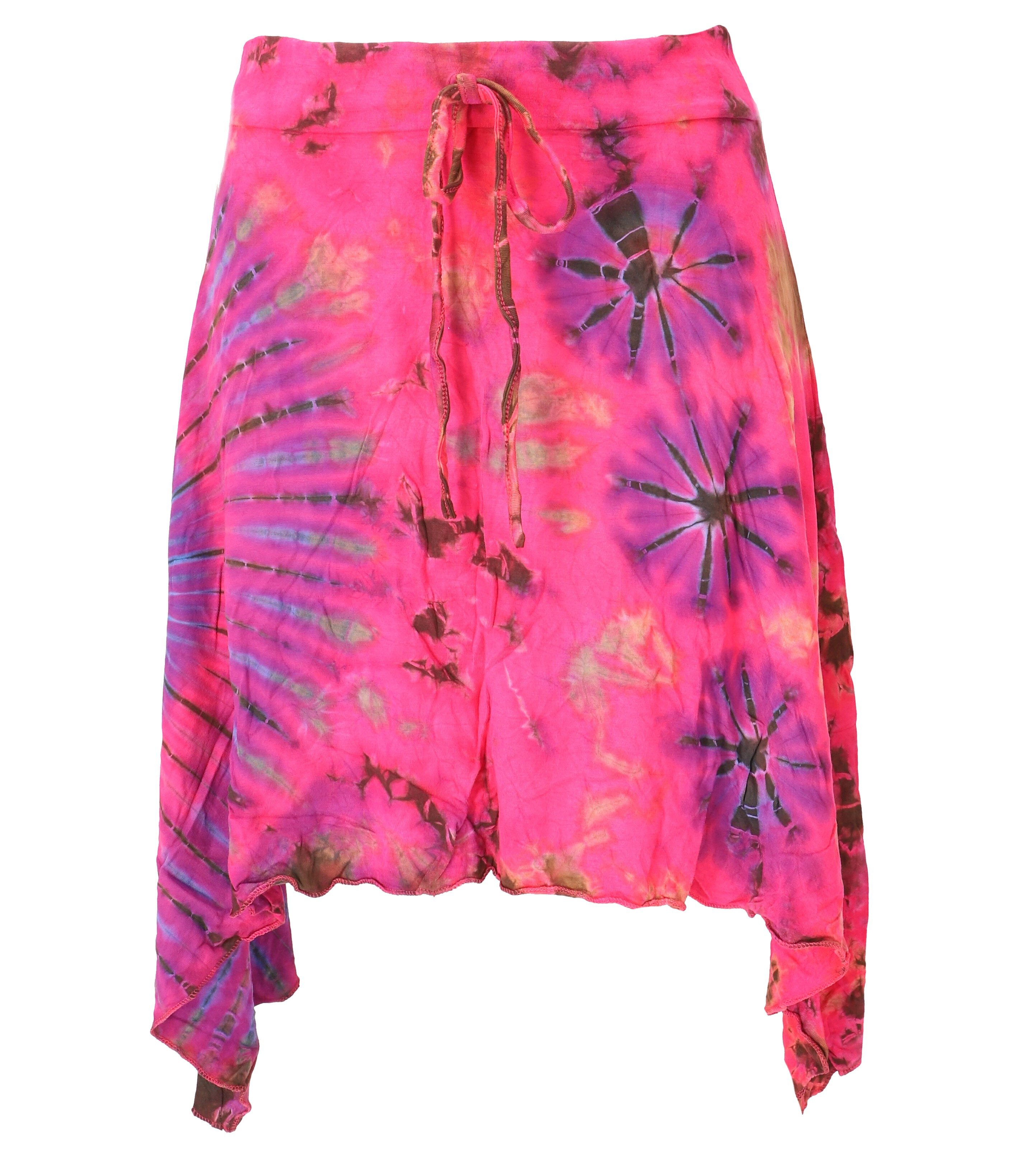Guru-Shop Minirock Batik Hippie Minirock, Boho Sommerrock,.. alternative Bekleidung