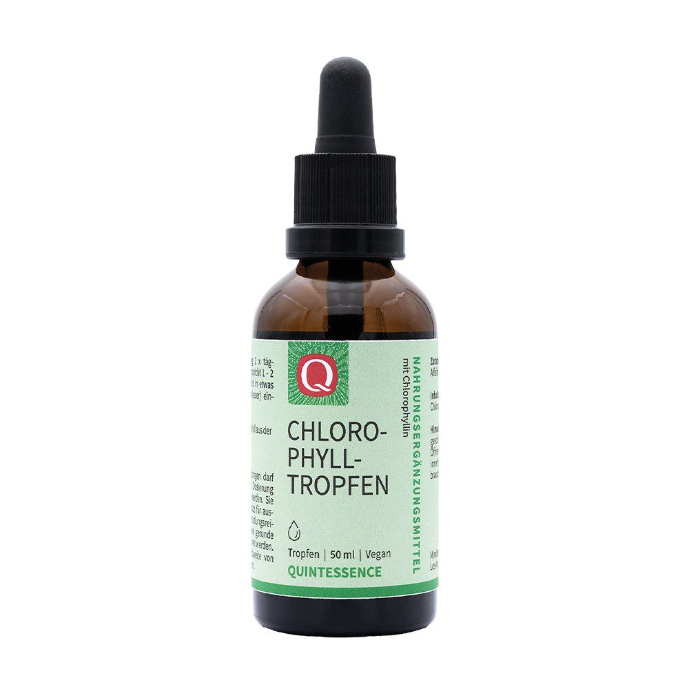 Quintessence Chlorophyll-Tropfen - 100% natürlich und leicht zu dosieren Tropfen, 50 ml