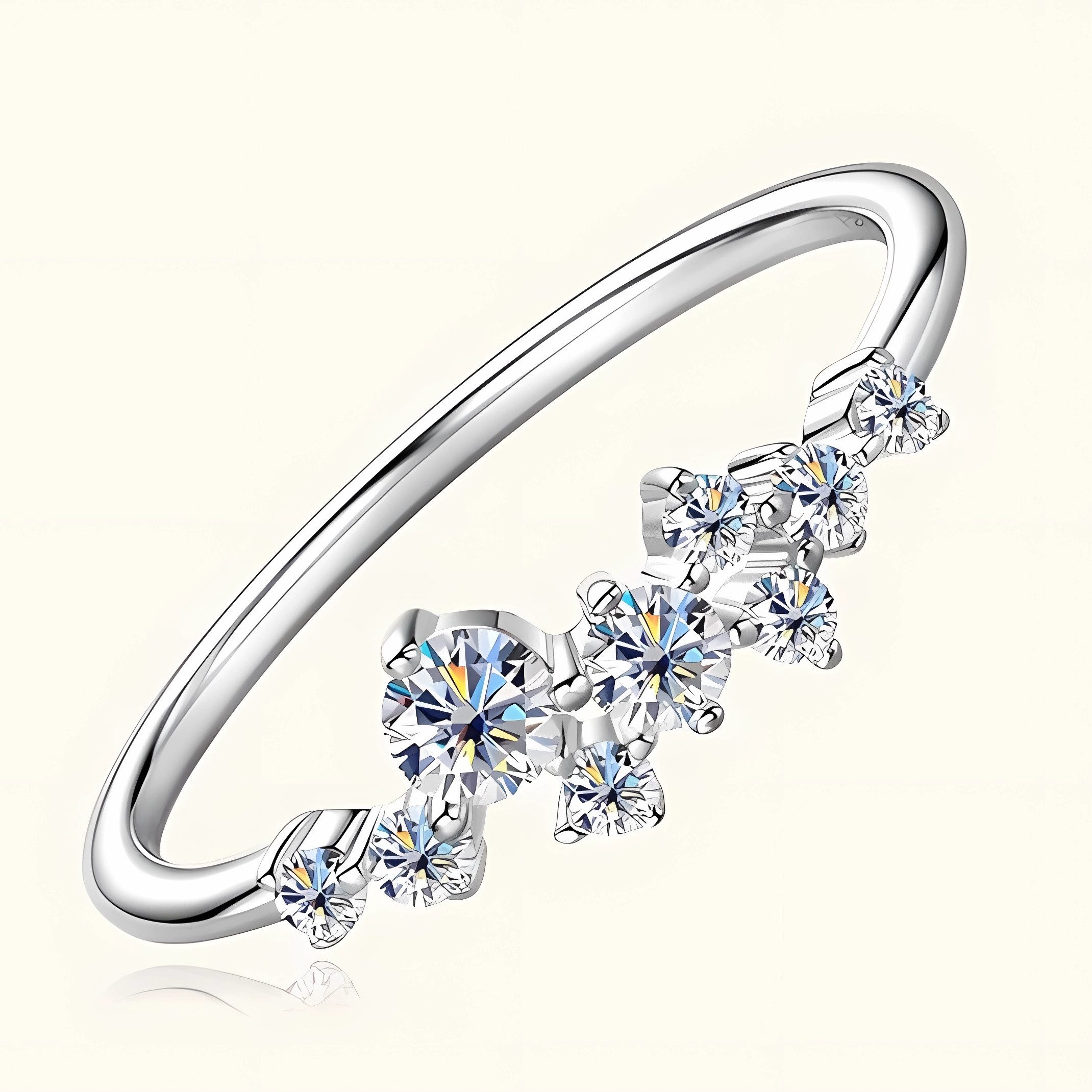 Jumpeak Diamantring Diamond Ring for Women,Ring Gold Damen 585 Echtgold,Eng günstig online kaufen