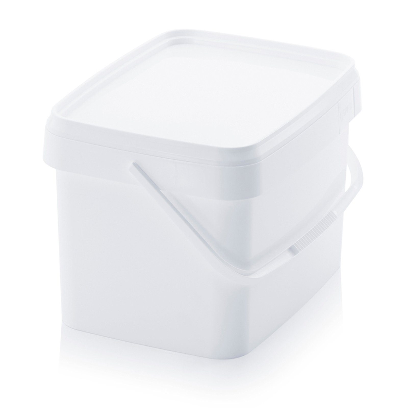 AUER Packaging GmbH Aufbewahrungsschüssel 1 x AUER 20 Liter Eimer mit Deckel 39 x 29 x 25 cm Weiß, (1-tlg., ineinander stapelbar), lebensmittelecht