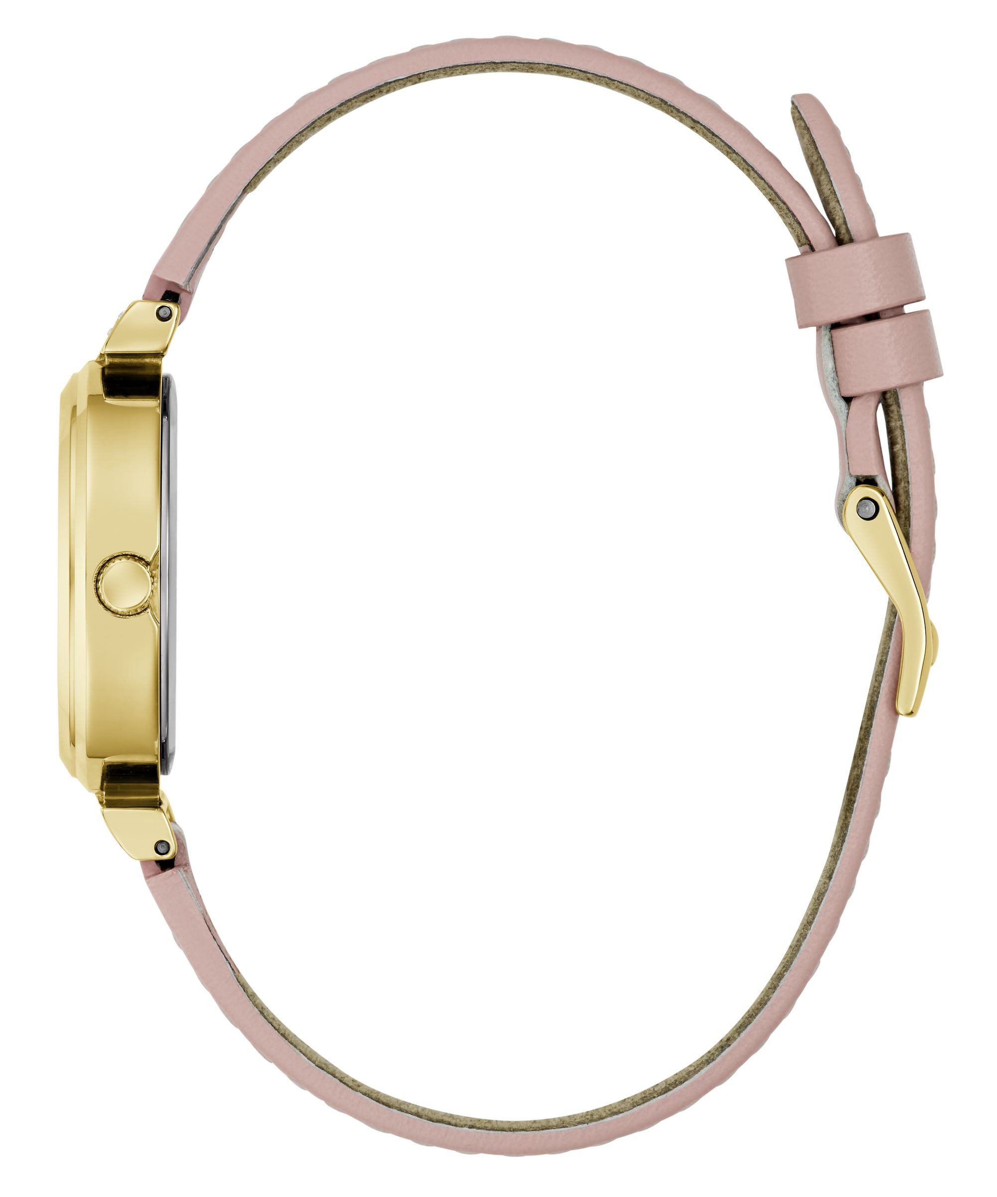 Guess Quarzuhr ARRAY GW1046L2, Armbanduhr, Damenuhr, Lederarmband, analog