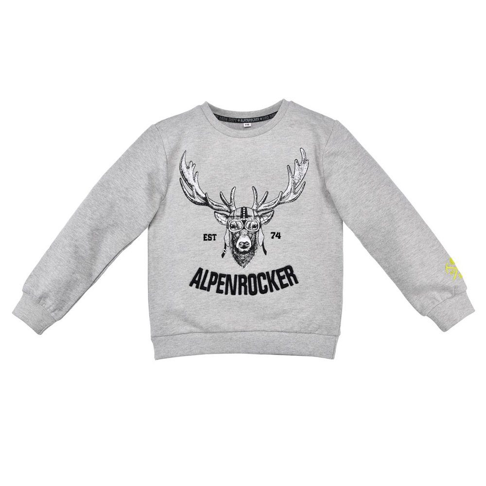 BONDI T-Shirt BONDI Jungen Sweatshirt 'Alpenrocker' 29906, Grey