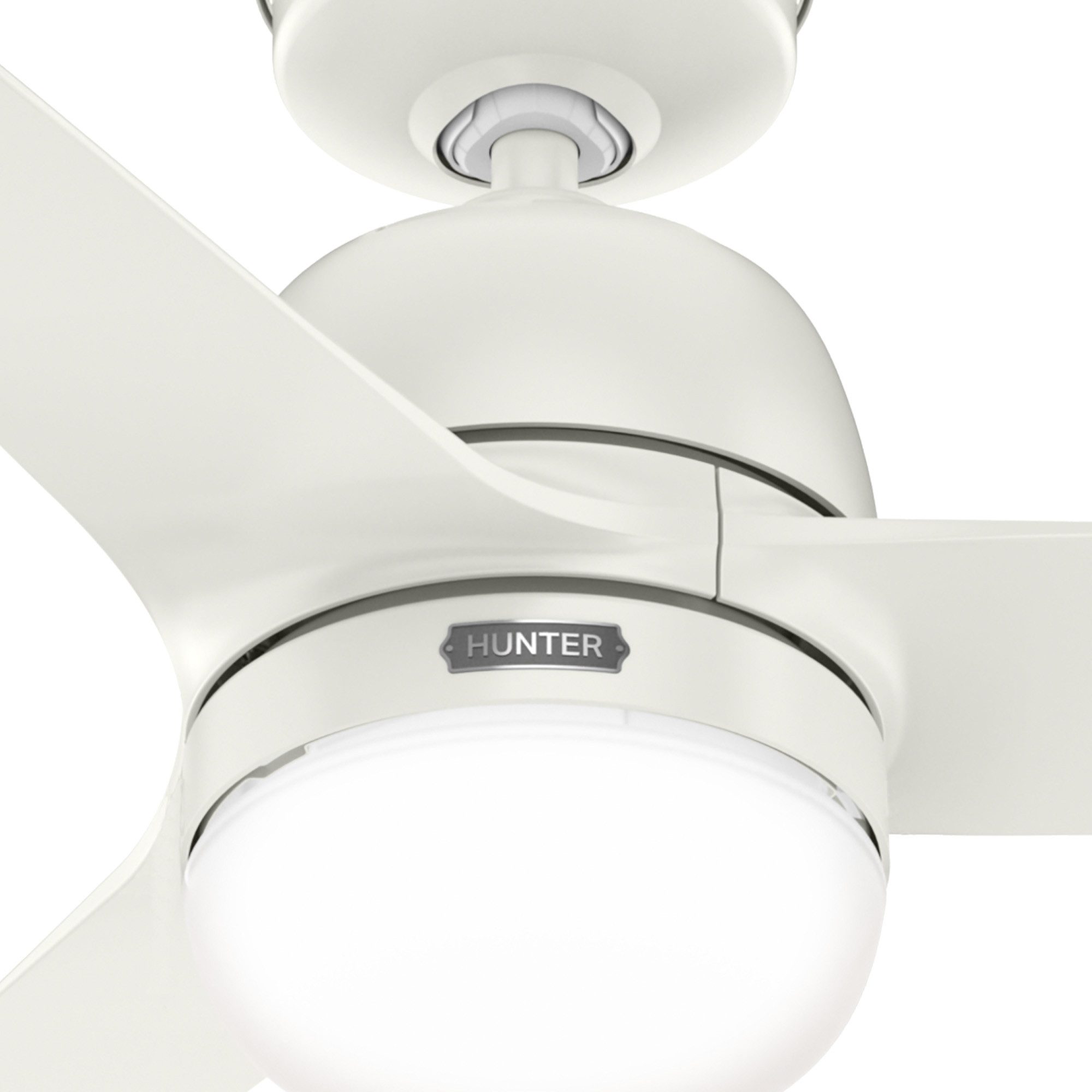 Hunter Outdoor Deckenventilator Seawave Weiß mit Licht